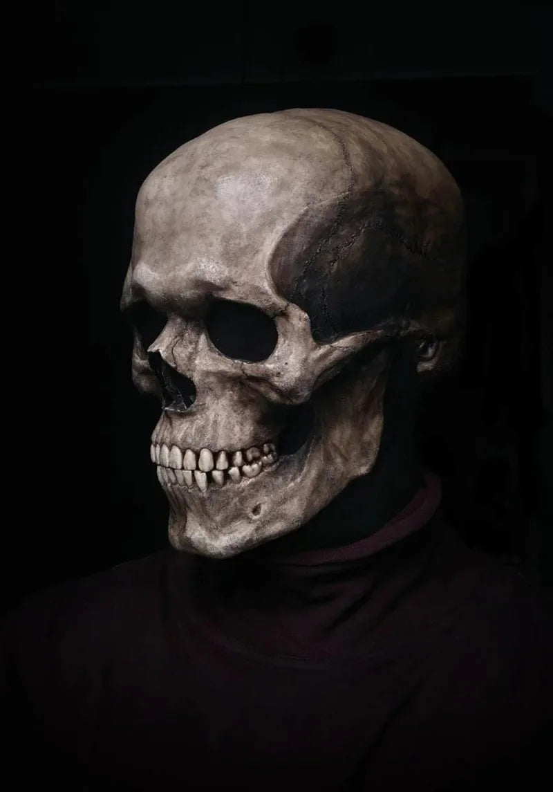 Halloween Latex Skull Mask – Full Head Horror Costume