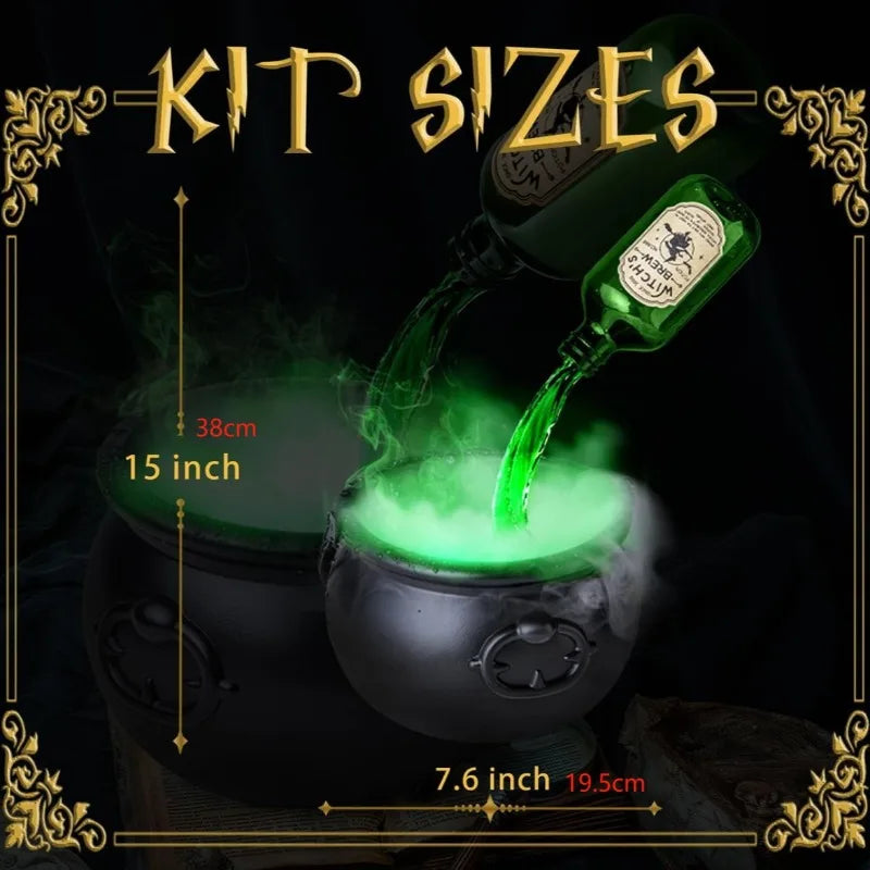 Halloween Witch Bowl & Magic Bottle Diffuser – Scary Party Props