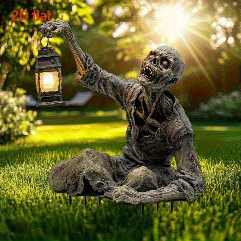 Halloween Zombie Lantern – Spooky Garden & Outdoor Decor
