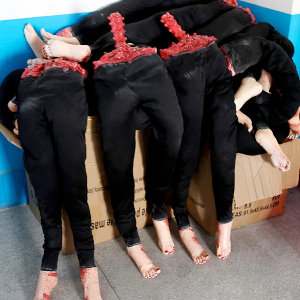 Halloween Severed Legs Prop – Scary Hanging Body Decoration