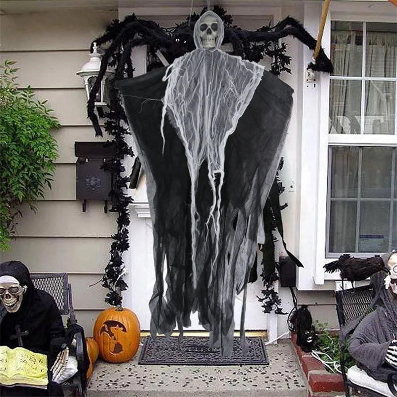 Haunted Skull Ghost Hanging Prop – Halloween Party Decor