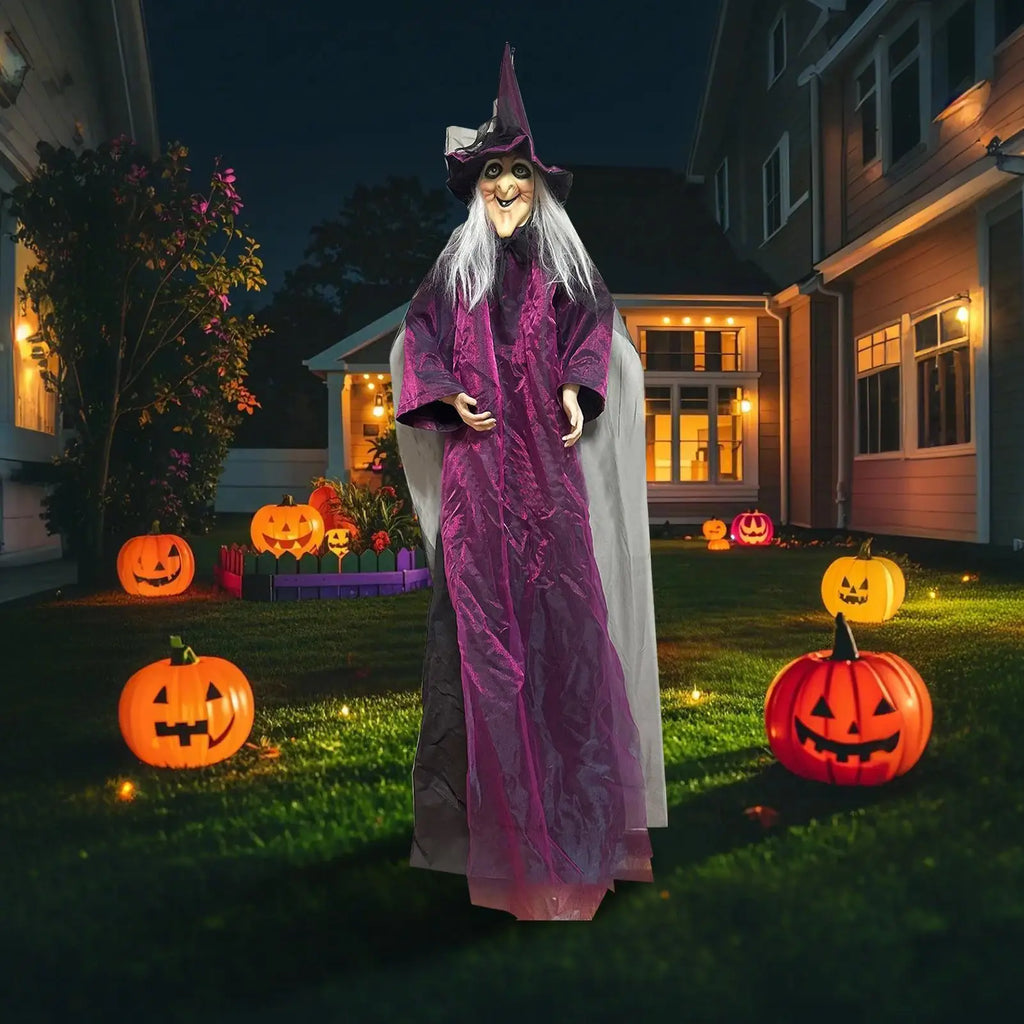 Halloween Sound-Activated Light-Up Witch Ghost