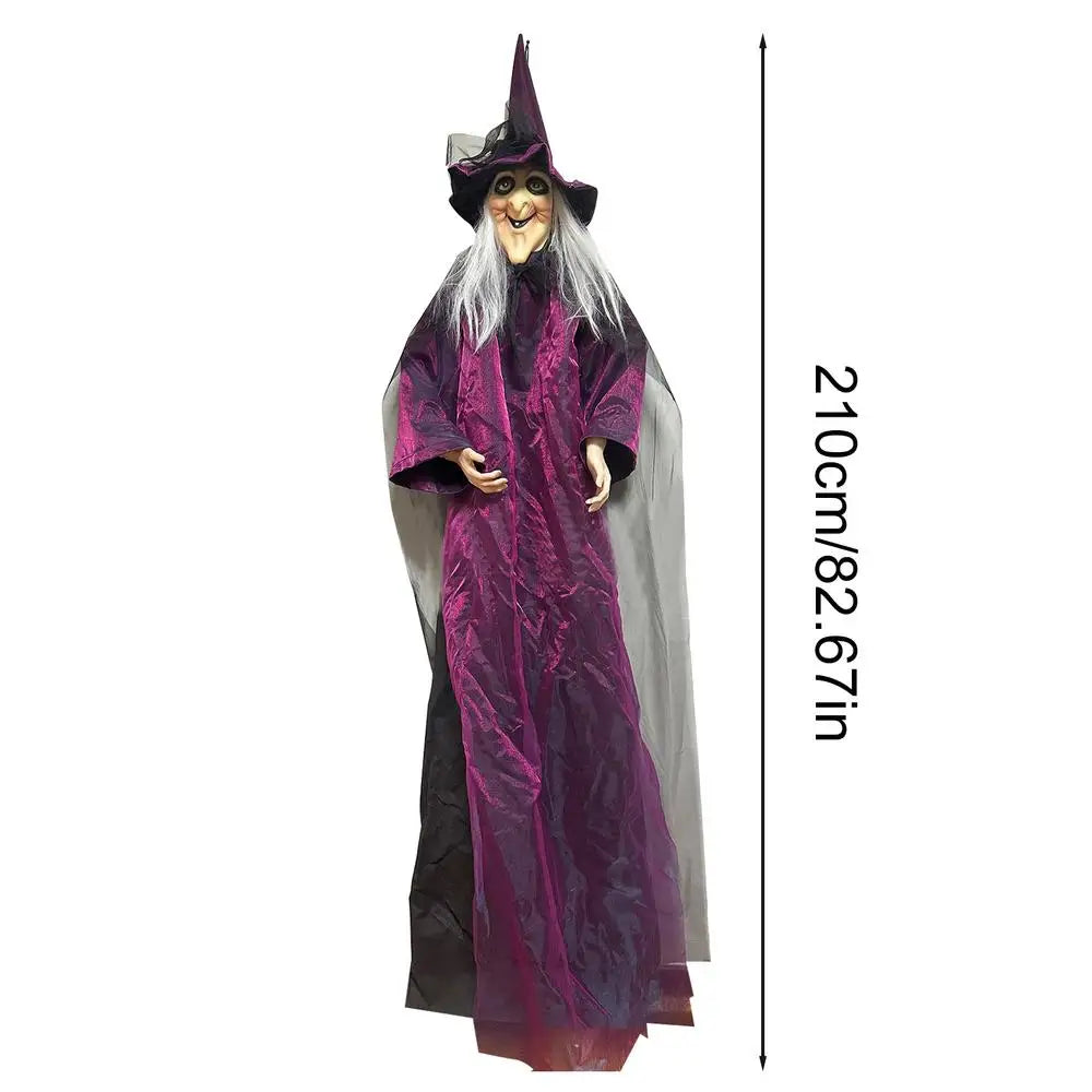 Halloween Sound-Activated Light-Up Witch Ghost
