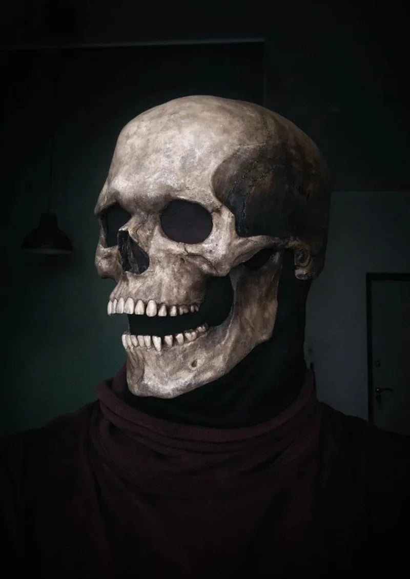 Halloween Latex Skull Mask – Full Head Horror Costume