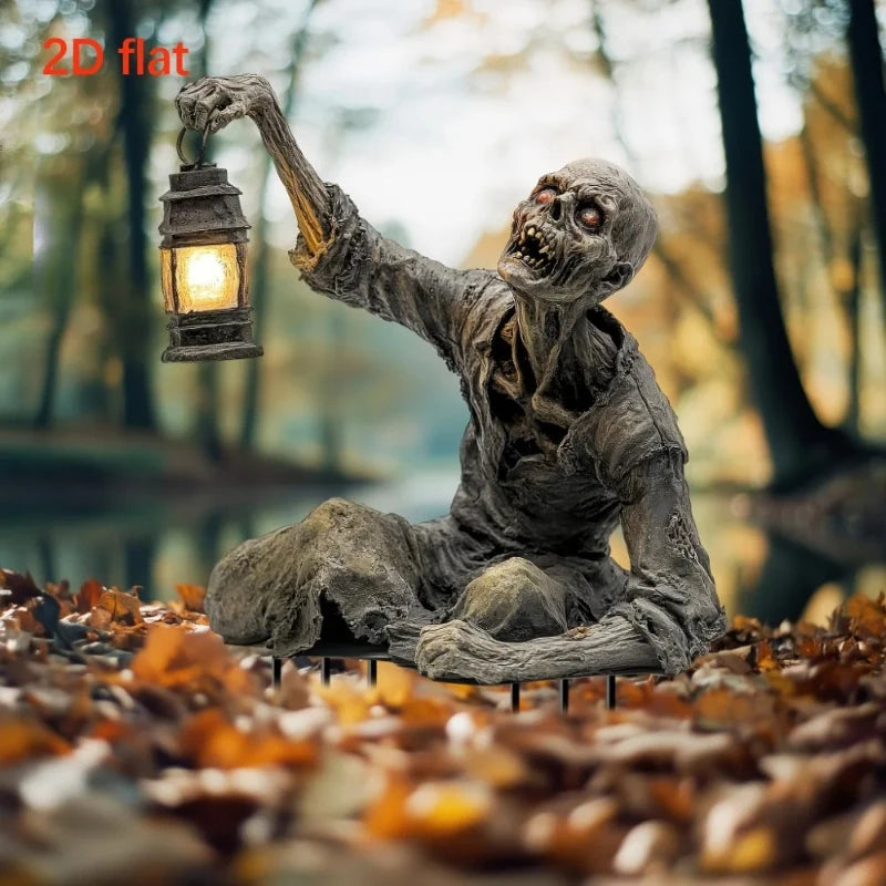 Halloween Zombie Lantern – Spooky Garden & Outdoor Decor