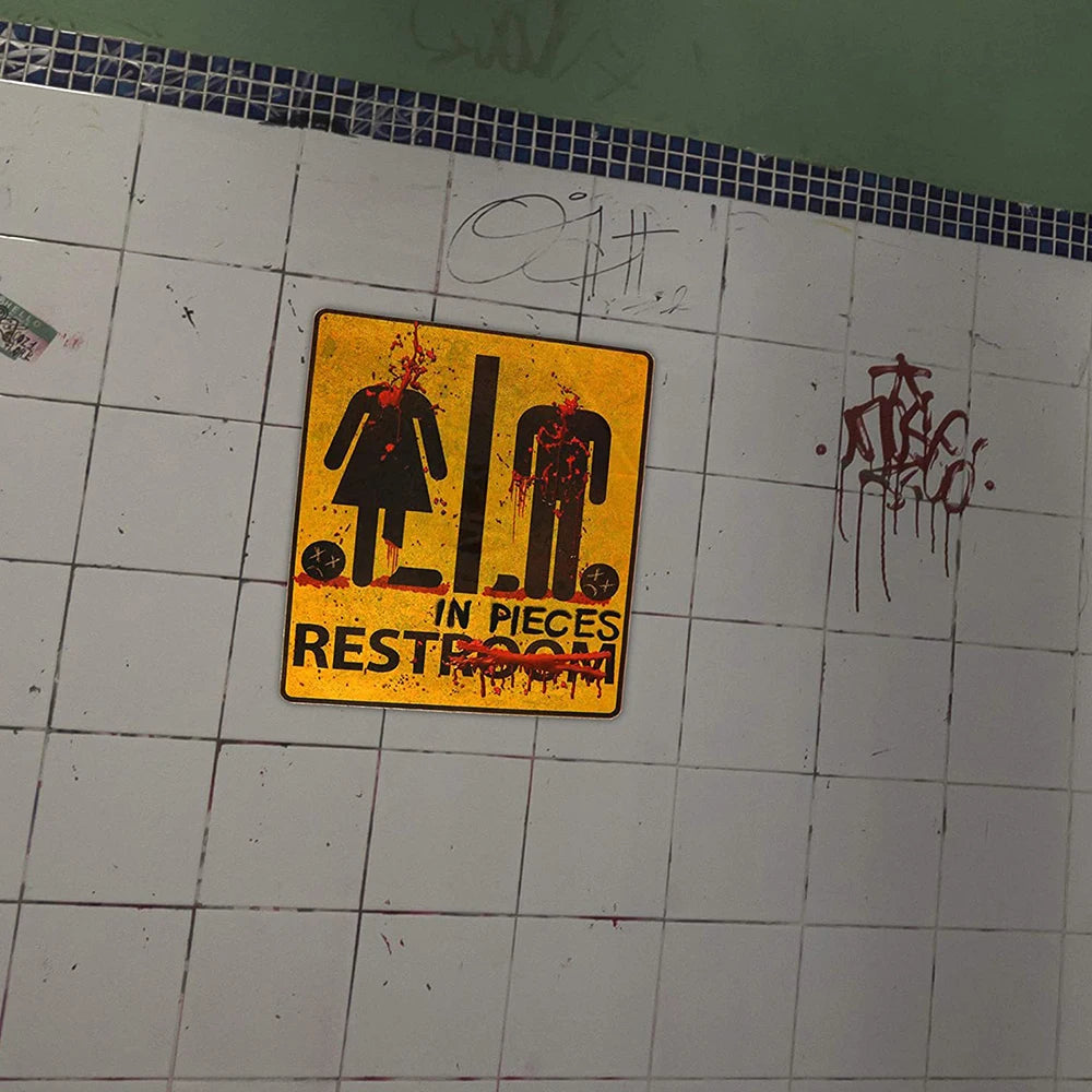 Bloody Horror Bathroom Stickers – Halloween Scary Decor