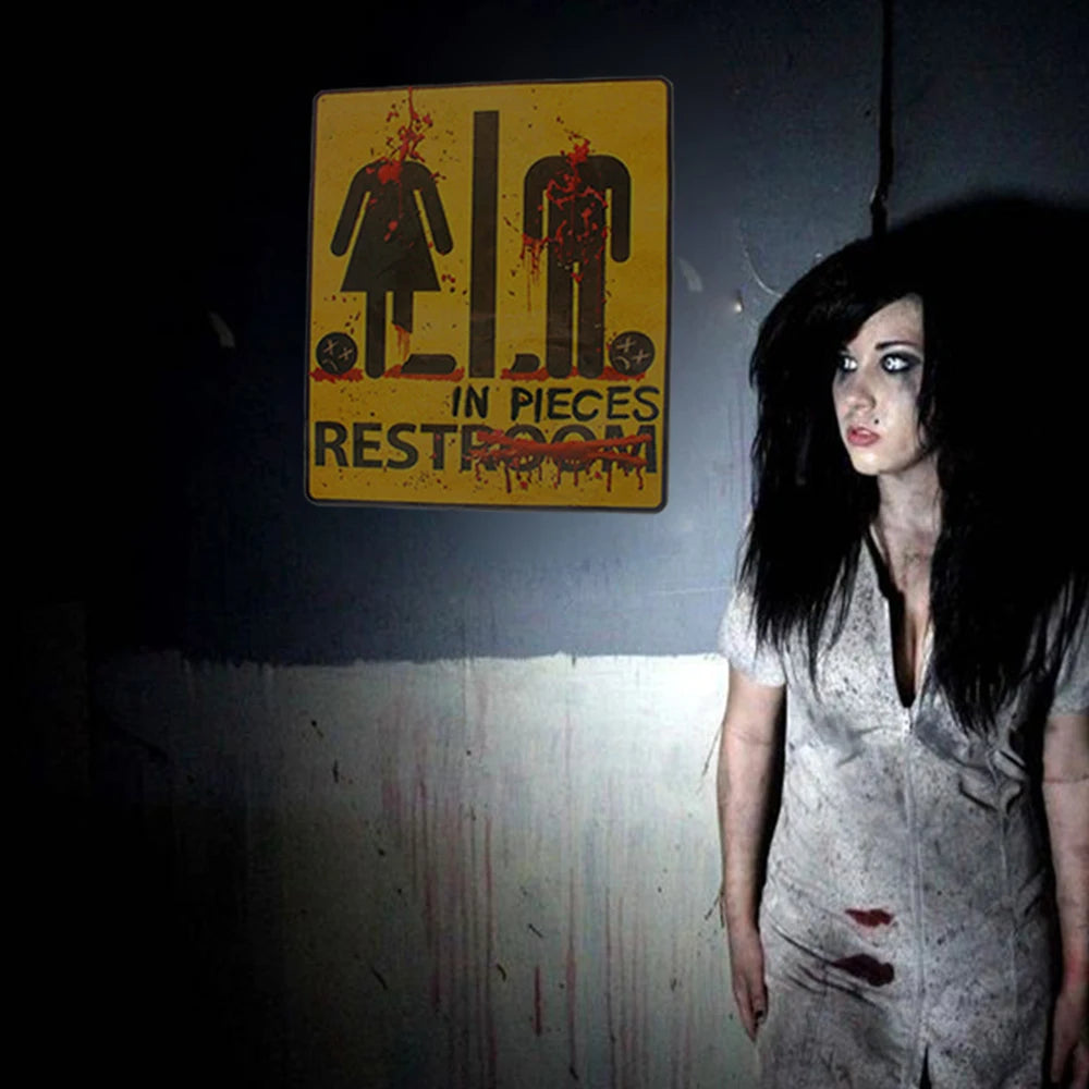Bloody Horror Bathroom Stickers – Halloween Scary Decor