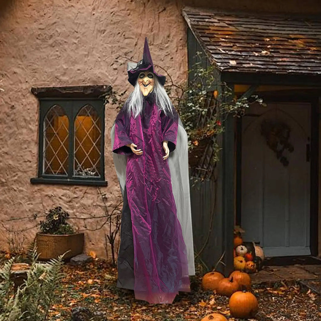 Halloween Sound-Activated Light-Up Witch Ghost
