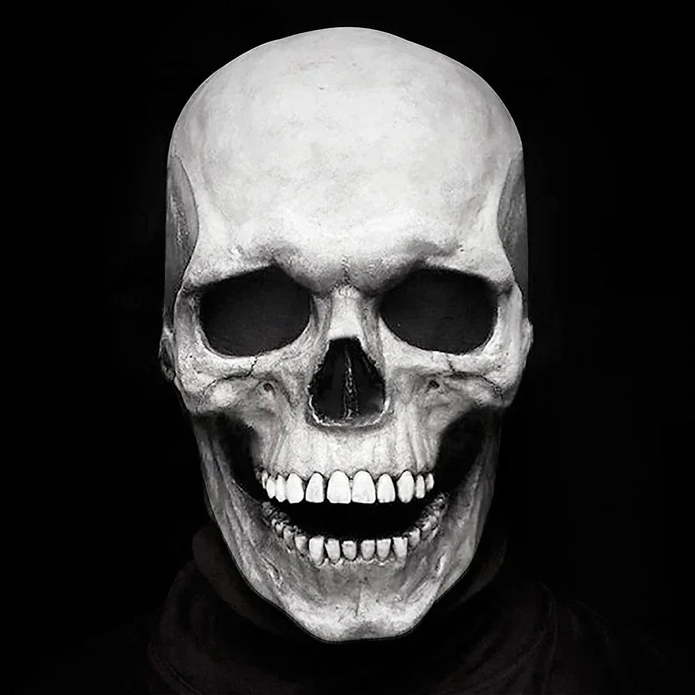 Halloween Latex Skull Mask – Full Head Horror Costume