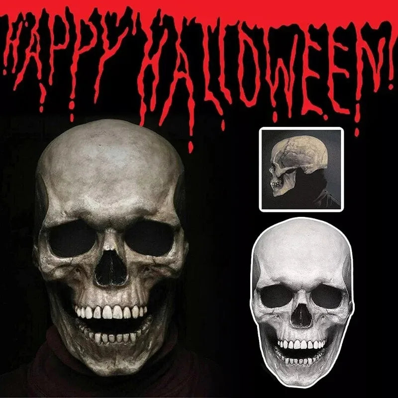 Halloween Latex Skull Mask – Full Head Horror Costume