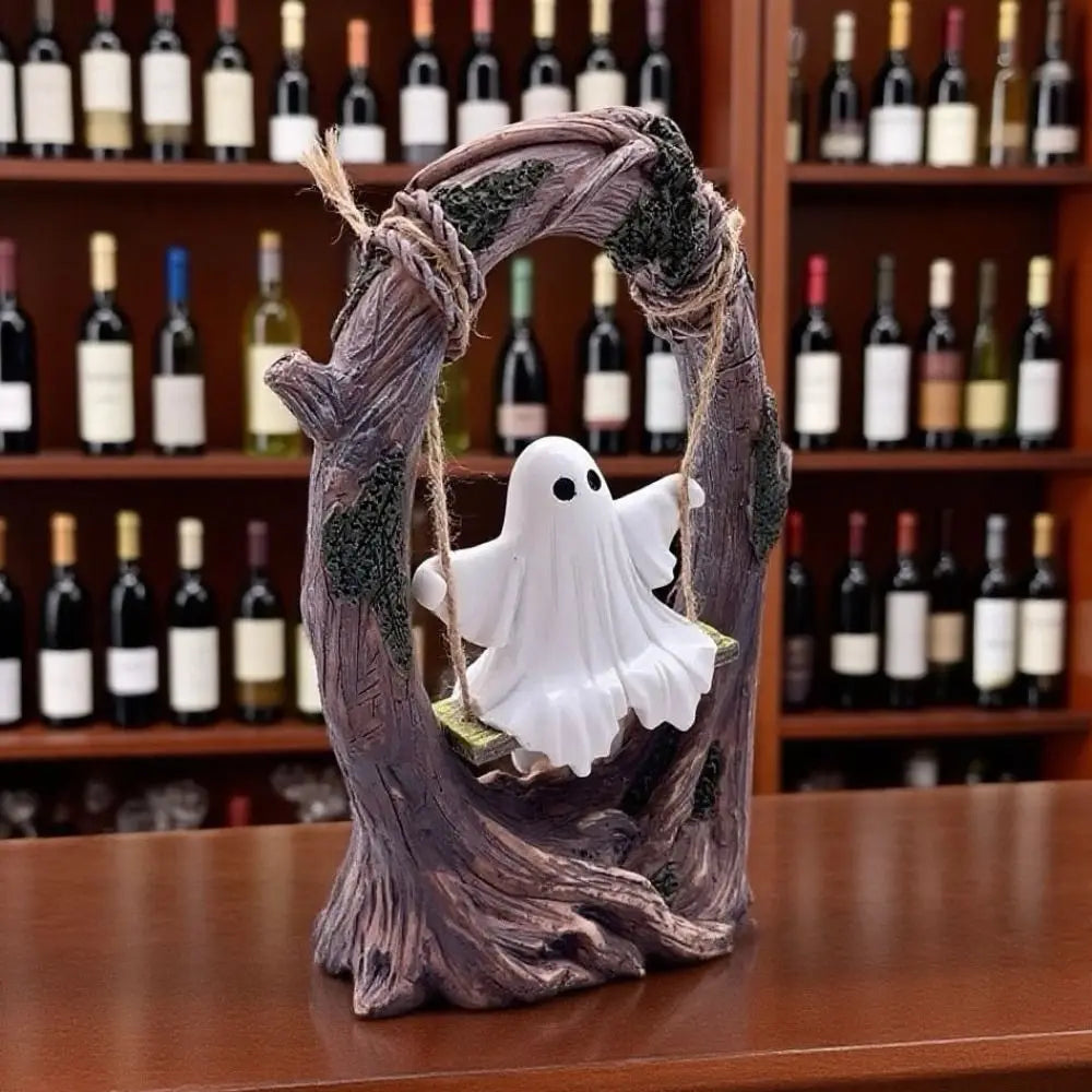 Halloween Swing Ghost Ornament – Spooky Collectible Decor