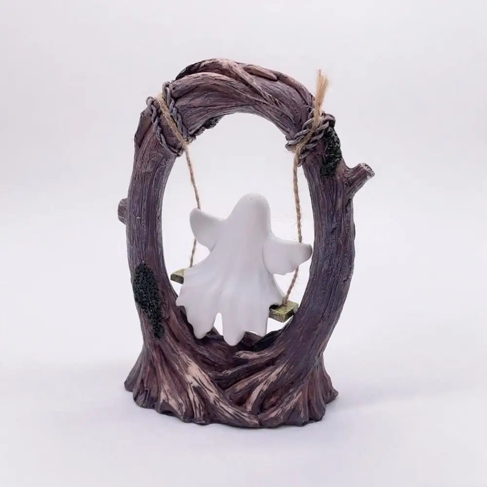 Halloween Swing Ghost Ornament – Spooky Collectible Decor