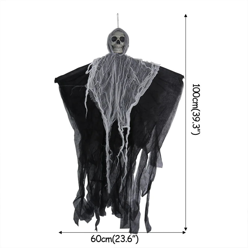 Haunted Skull Ghost Hanging Prop – Halloween Party Decor