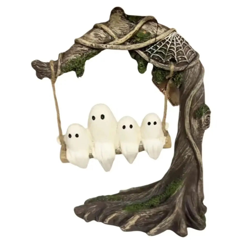 Halloween Swing Ghost Ornament – Spooky Collectible Decor